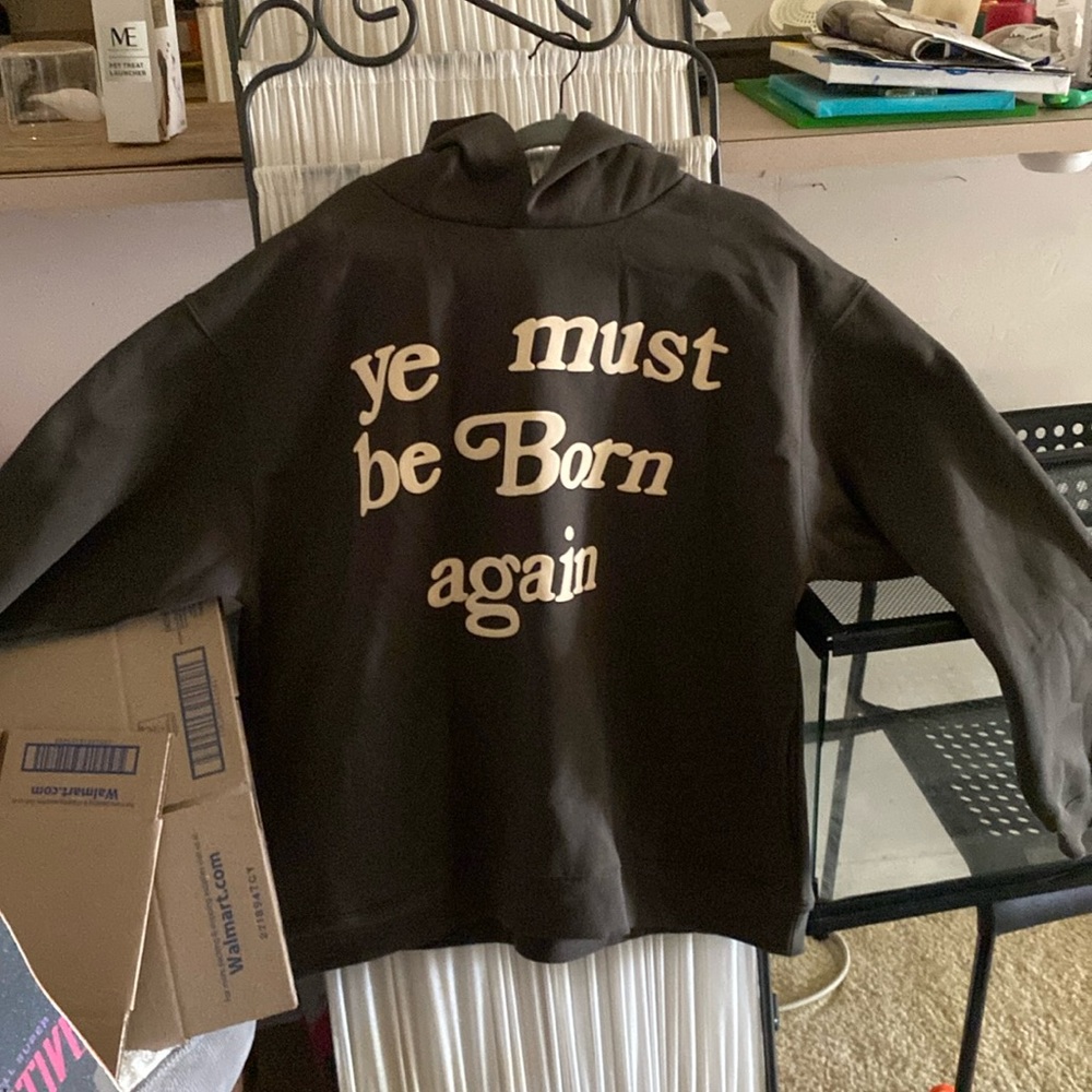 KANYE WEST MERCH SWEATSHIRT- YE MUST BE BORN AGAIN. NEVER BEEN WORN.